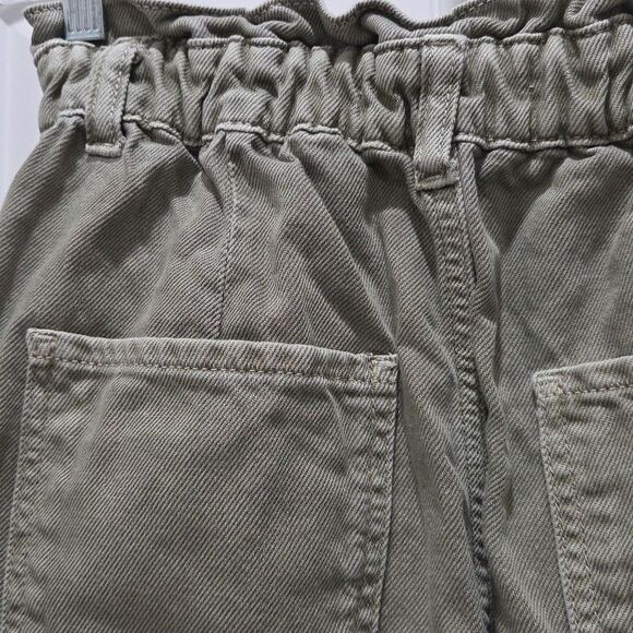 Zara High-Waisted 100% Cotton Paperbag Baggy Jeans, NWOT, Size 2 - Picture 6 of 8